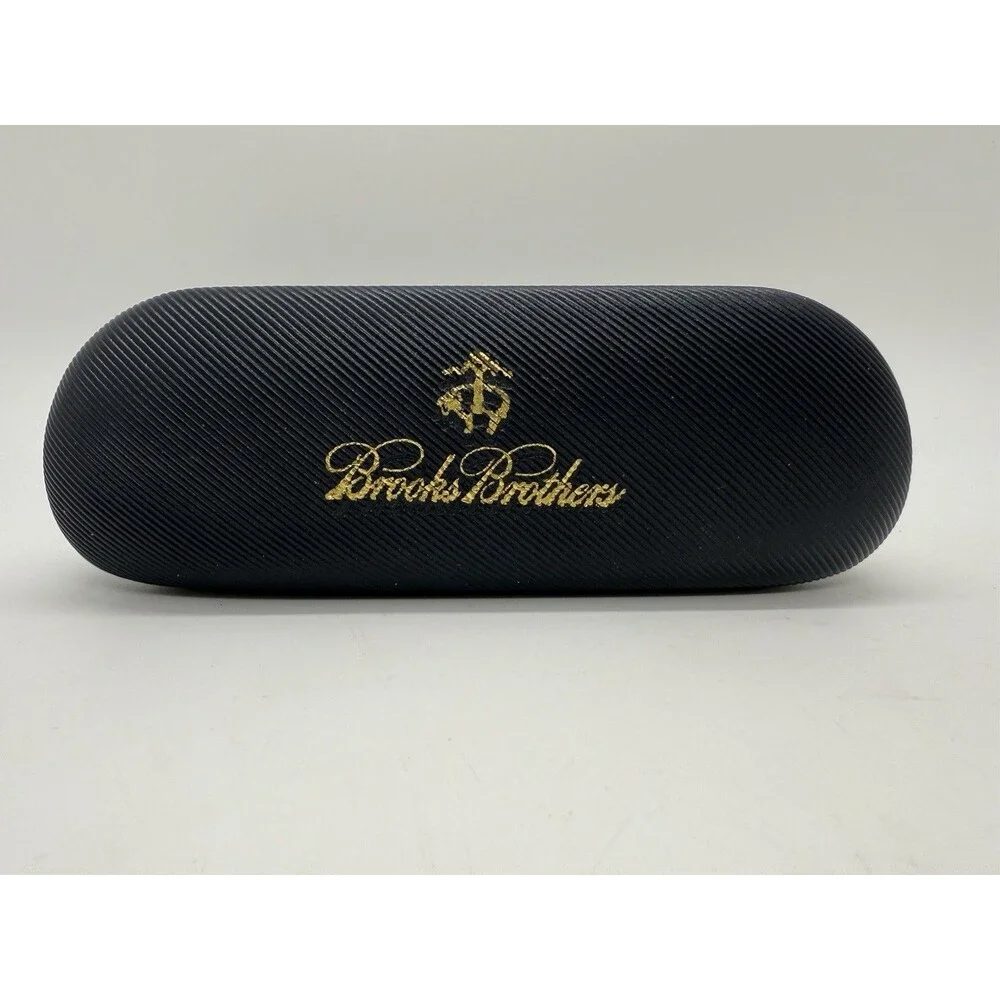 BROOKS BROTHERS‎ Hard Eyeglasses, Sunglasses Case & New Clean Cloth